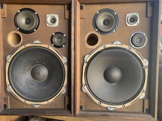 1970 Pioneer Vintage Hard Wood Speakers