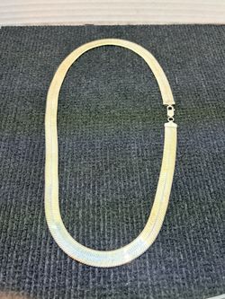 24” Italian 925 Sterling Silver Herringbone Necklace – Heavy 55.7g