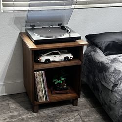 Modern High End Night Stand/end Table (Walnut Hardwood)