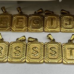 10k Gold Letters Plated