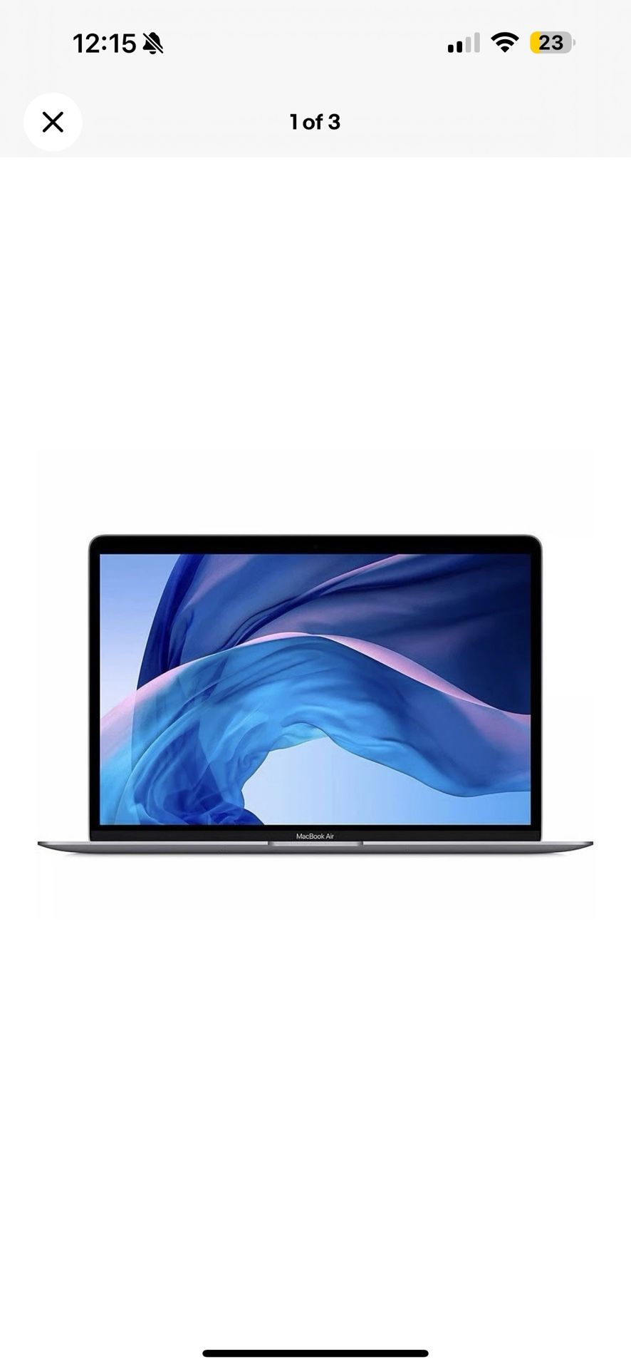 Apple MacBook Air 13.3" (256GB SSD, Intel Core i5-8210Y, 1.60GHz, 8GB RAM)...