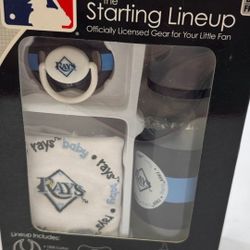 MLB Tampa Bay Baby Gift Set 3PC “NEW” Comes with 3 pieces. Baby bottle/Bib/pacifier

New in packaging
