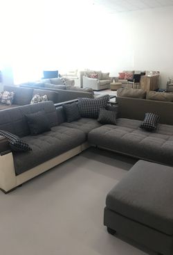 Sleeper sectional with storage - firm price