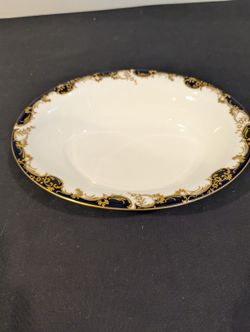 Minton Versailles 10.25” Oval Vegetable Bowl – Vintage Bone China Serving Dish