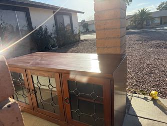 Wooden Cabinet very heavy FREE