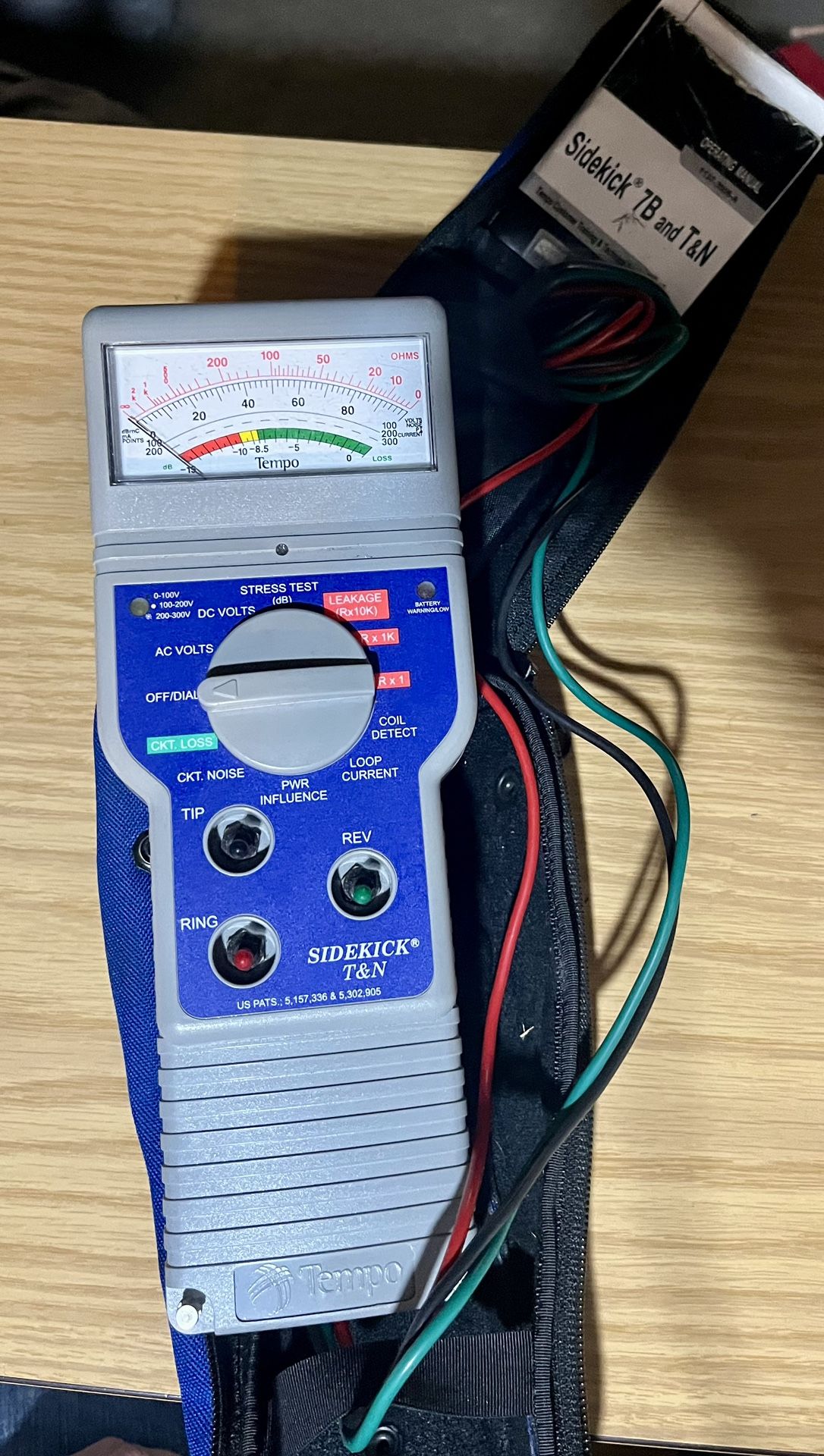 Tempo Sidekick 7b and T&N tester Tested And Carrrying Case