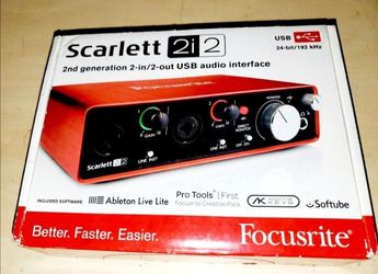 Brand New Focusrite Scarlett 2i2 2nd Gen USB Audio Interface In Box