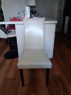 Dining room chairs,  cream color