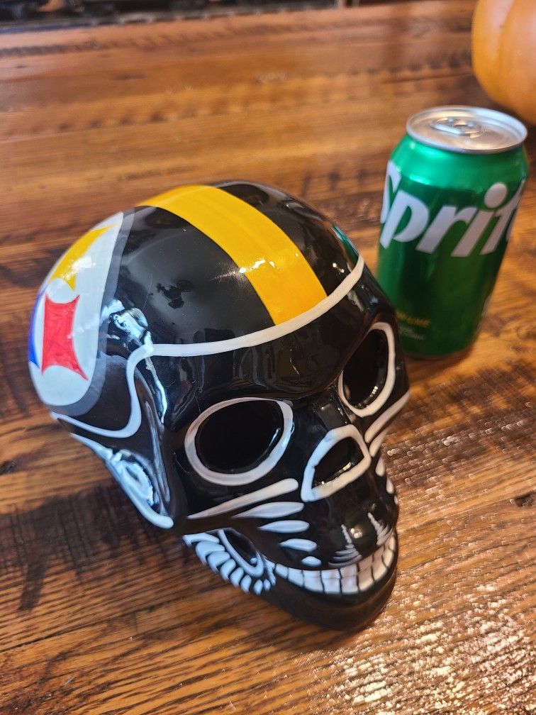 Pittsburgh Steelers Skull Sugar Skull