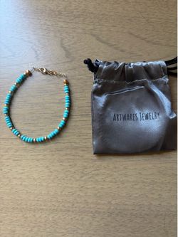 Turquoise and Gold Bracelet