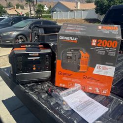 Generac 3200 Peak 2106Wh Portable Battery Power Station with Push Button Start and Solar Charging