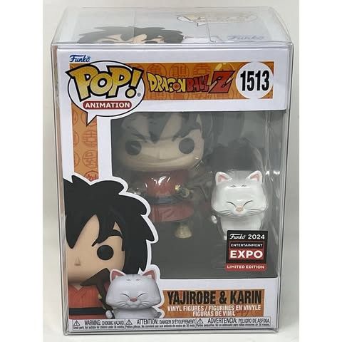 Funko Pop #1513 Dragon Ball Z Yajirobe & Karin 2024 Entertainment Expo Exclusive