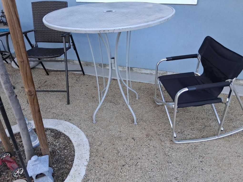 Tall Metal Table