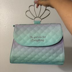 Little Mermaid loungefly Crossbody Purse and Little Mermaid Pin 