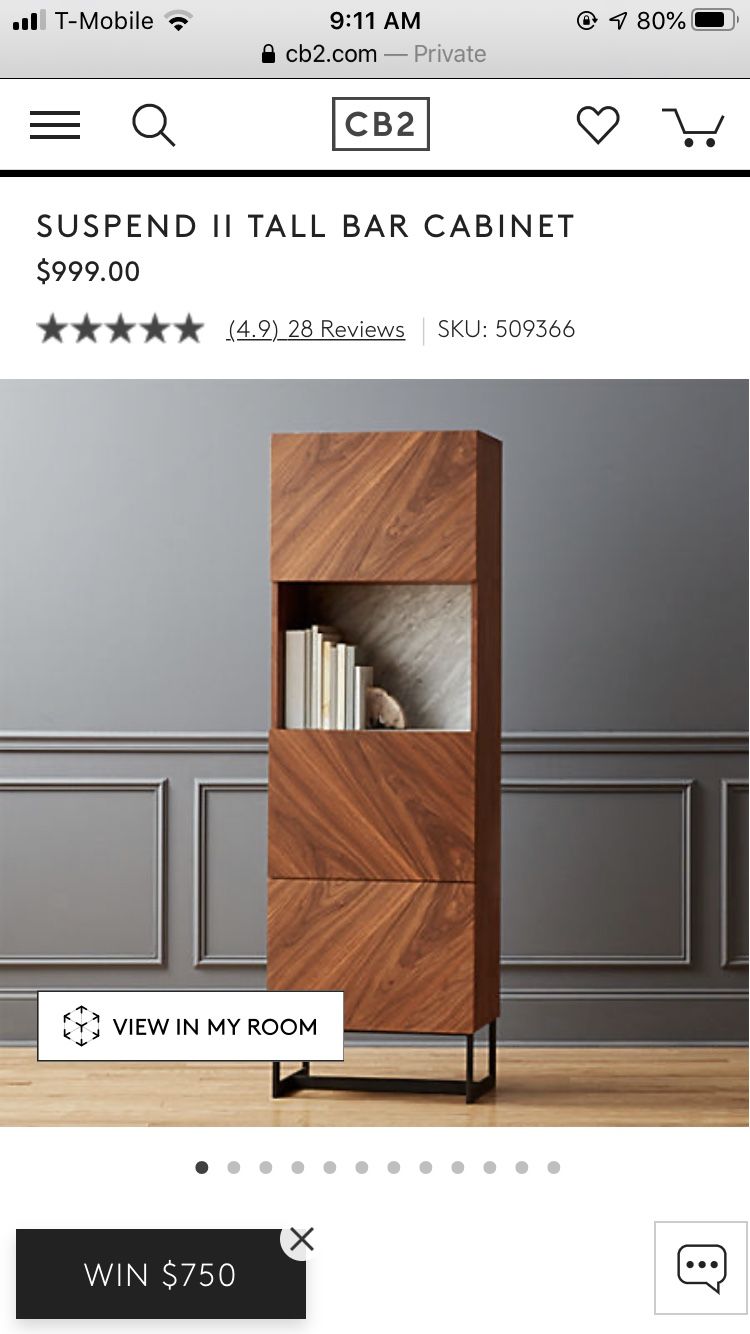 Suspend II Tall Bar Cabinet