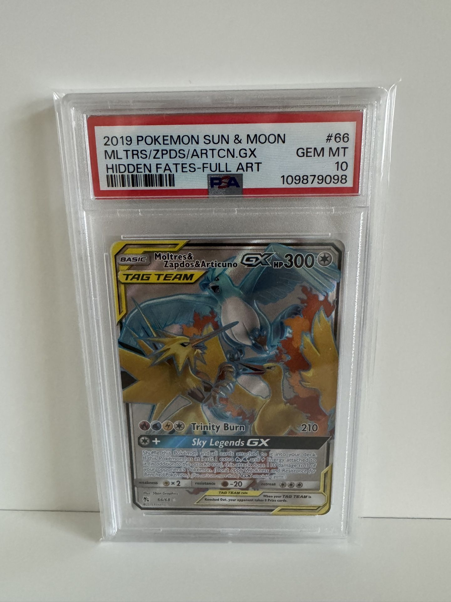 Pokemon Card Tag Team Moltres & Zapdos & Articuno GX (Full Art) PSA 10 -  rajagirimanappuram.com