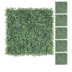 12Pcs Artificial Boxwood Hedge Wall Panels Greenery Topiary Hedge Plant Privacy Hedge Screen UV Protected for Garden,Home, Fence,Backyard and Décor 20