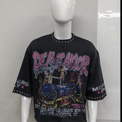 Demeanor black crop tee xs and s