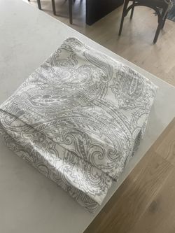 White Grey Curtains Curtain Panels Set Of 2. 