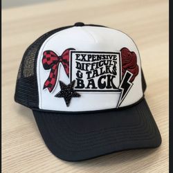 Premade women's trucker hat, totes T-shirts, and belt bags