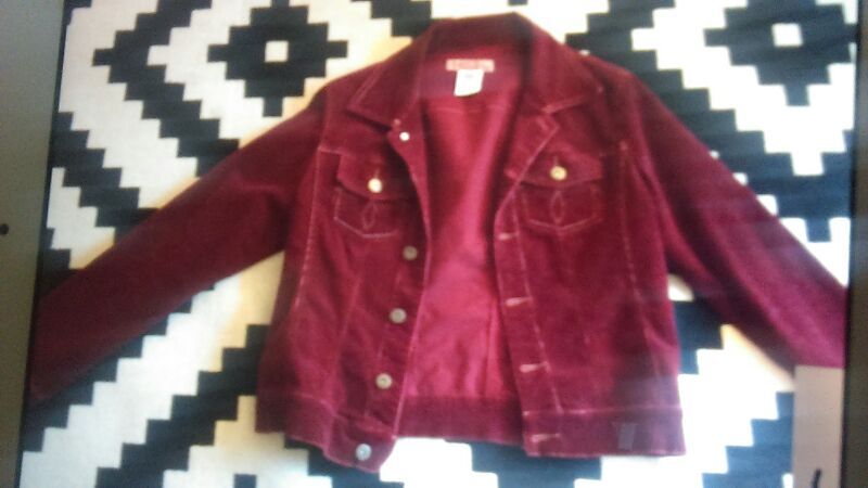 Red corduroy jacket