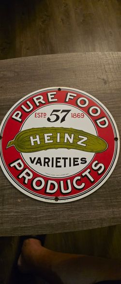 Ande Rooney heinz tin sign