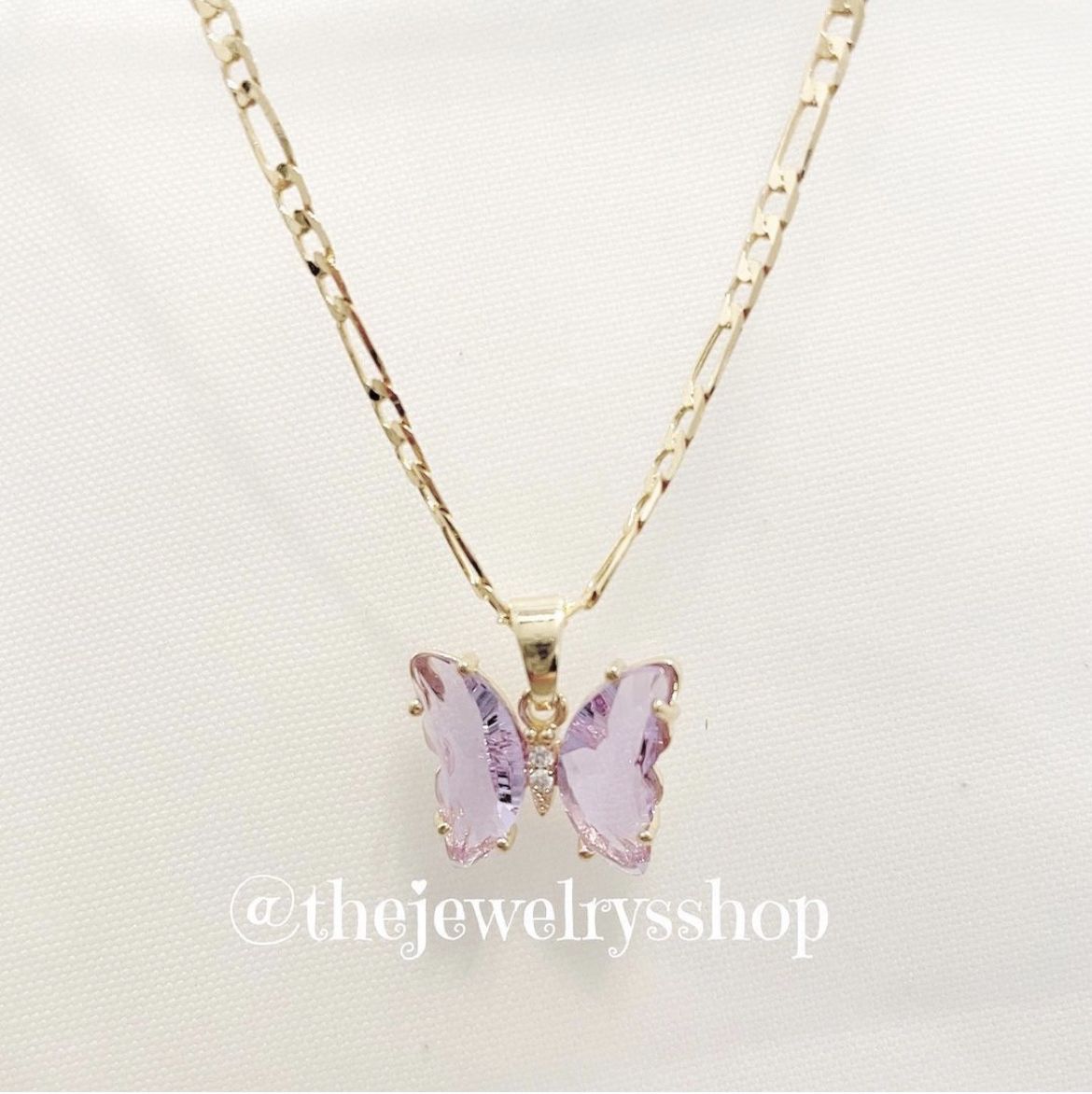 Butterfly Necklace Laminated gold / Oro Laminado