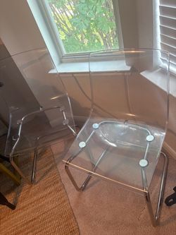 2 Clear Chairs