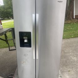 Whirlpool Stainless Steel Side X Side Refrigerator ***Great Condition***