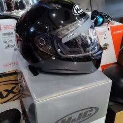 Motorcycle Full Face Helmet HJC Glass Black Special Deal $129 Available In Different Sizes DOT Approved