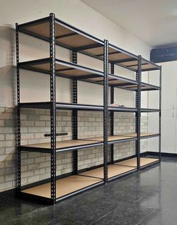 Two (2) 5-Tier Metal Shelving Units – Brand NEW 🔥🔥🔥