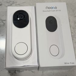 Noorio Wireless Doorbell Camera with Rechargeable Battery, 2-Way Audio, D110
