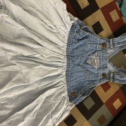 Vintage Guess Denim Dress Overalls 