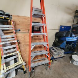 Werner ladder (with wheels) 8ft