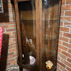 Antique glass display 