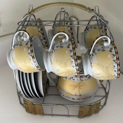 Vintage Kutani  Japanese Porcelain Tea Set