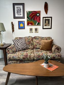 Cutest Little Vintage Floral Sofa - Free Delivery Throughout Omaha