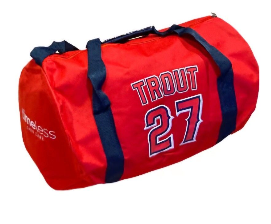 LOS ANGELES ANGELS MIKE TROUT #27 DUFFLE BAG SGA - Brand New In Package