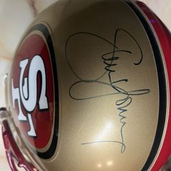 Autographed Niners Helmet Proline