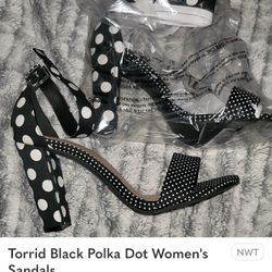 Torrid Polka dot Heels Size 12