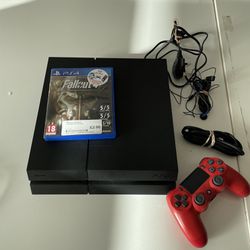 Sony, Black PS4 with controller 