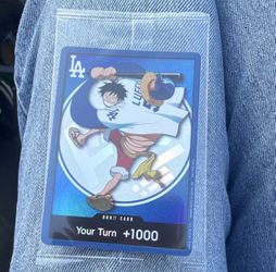 Dodgers x one piece night luffy don card