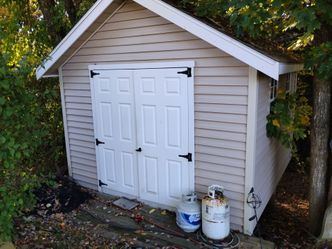 10x10 Vinyl shed with loft
