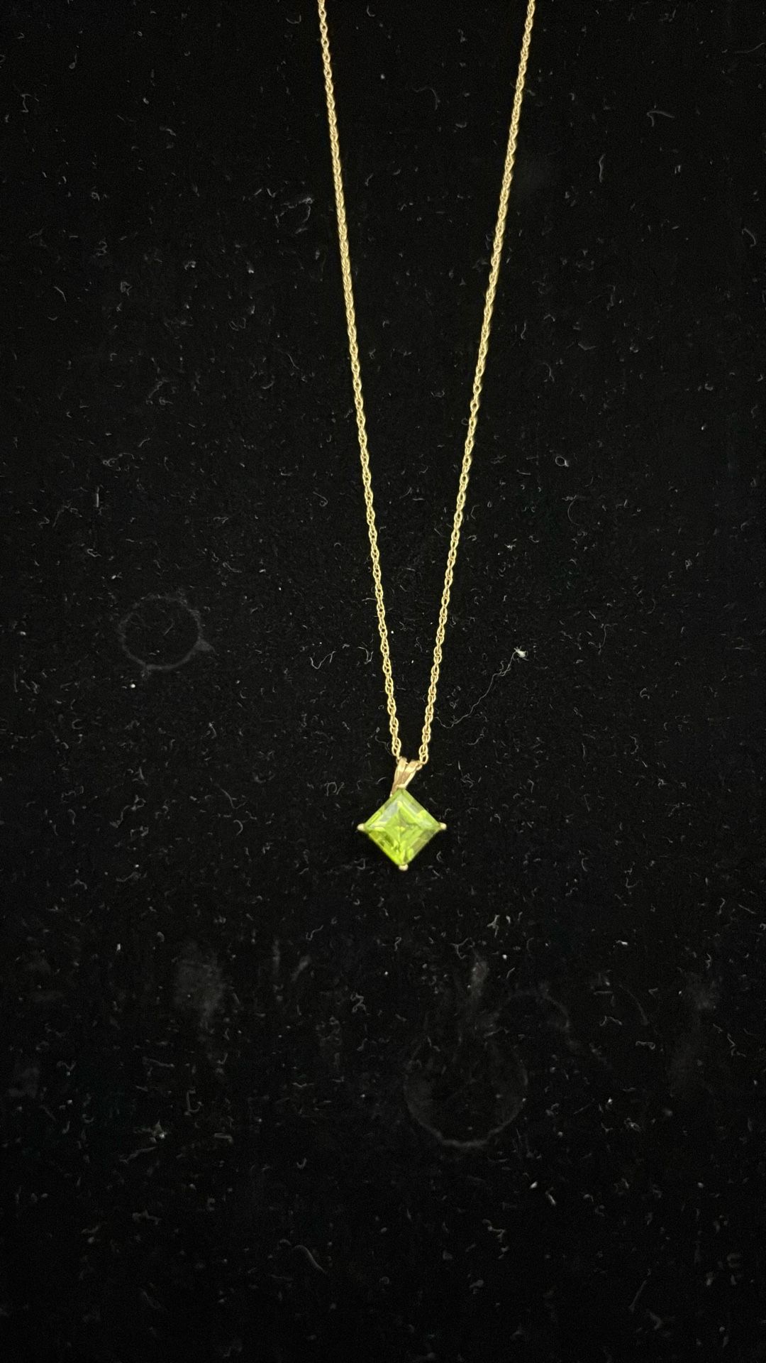 Necklace Made In 10 K Gold Length 18 Inches