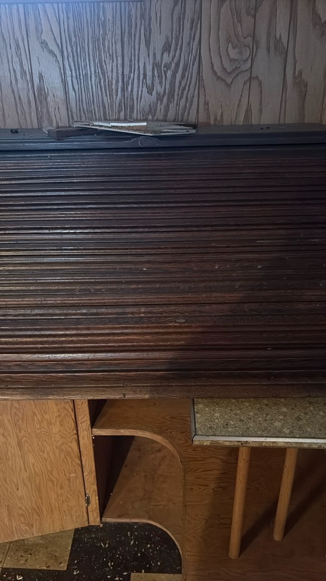 Antique wall top desk oh all works good