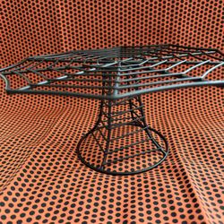 Halloween spiderweb cake stand