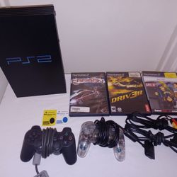 Fat PS2 With Games And Accessories 