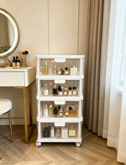 4-tier acrylic storage cabinetＩDriver delivers goods🚙
