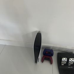 Ps5 Disc And Logitech G29 Gaming Wheel 