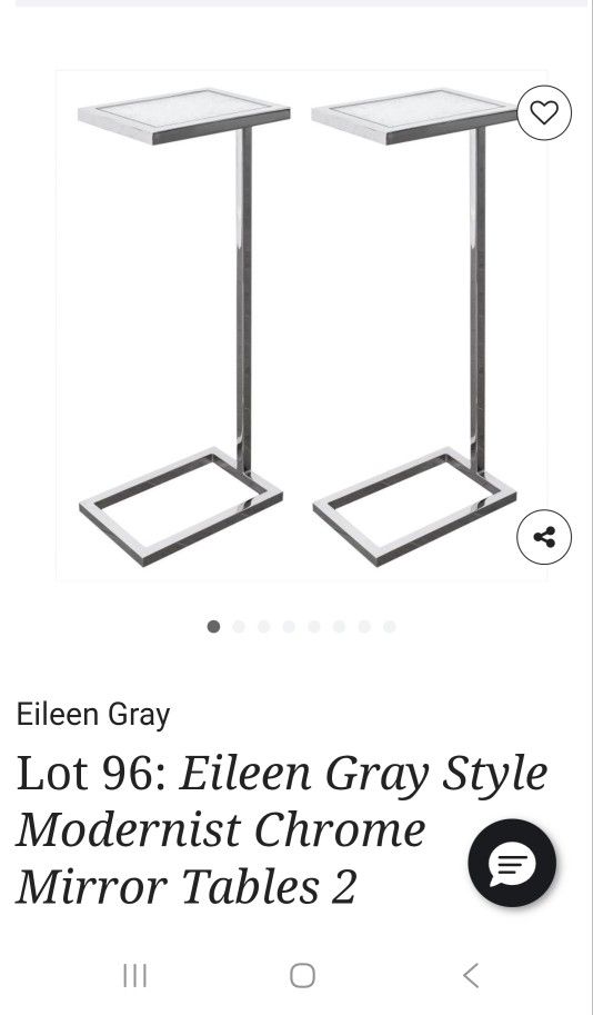 Theodore alexander chrome c tables